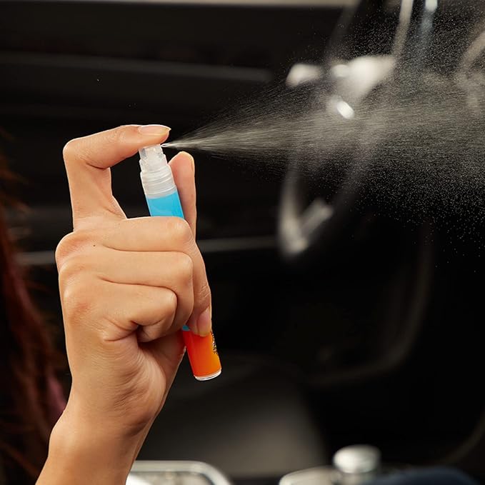 Armor All Fresh FX Car Air Freshener Spray Pump, On-The-Go Car Odor Eliminator Spray, Tranquil Skies Scent, 0.15 Oz