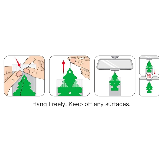LITTLE TREES Car Air Freshener | Hanging Tree Provides Long Lasting Scent for Auto and Home | 24 Air Fresheners |Gold