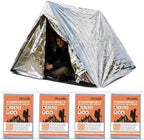 Emergency Mylar Thermal Blankets,Silver Foil Blanket Kit.Camping Heat Space Blankets for Survival,Perfect for Body Warmer in Hiking,Outdoor Traveling, First Aid (4 Pack)