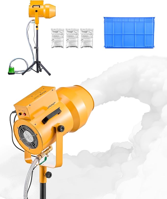 VEVOR Foam Machine, 1200 W Party Foam Cannon, Foam Maker with 3 Packs of Foam Powder, Foam Party Machine with 20 Gal Water Tank, for Backyard, Pool, Outdoor Events, Birthdays, Celebrations & Party