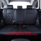 coverdream Custom Fit Seat Covers for Toyota RAV4 Adventure,TRD Off - Road 2024 2023 2022 2021 2020 2019,Full Coverage Leather Seat Protector (Red/Black,Full Set)