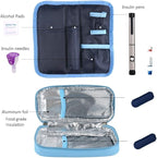 Goldwheat Portable Insulin Cooler Travel Case Diabetes Medication Organizer Medical Cooler Bag with 2 Ice Packs