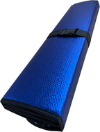 Windshield Sunshade-Thicken 5-Layer Bubble Block Heat and Sun UV Rays,Front Windshield Sun Shade,Sun Visor for Car- Keeps Your Vehicle Cool - 58 x 27.5 Inch (Dark Blue)