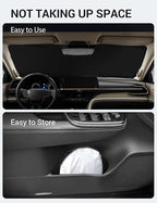 Proadsy Windshield Sun Shade for Toyota Crown 2023 2024 2025 2026 Foldable Front Sunshade Protector Blocks UV Rays Keep Car Cooler