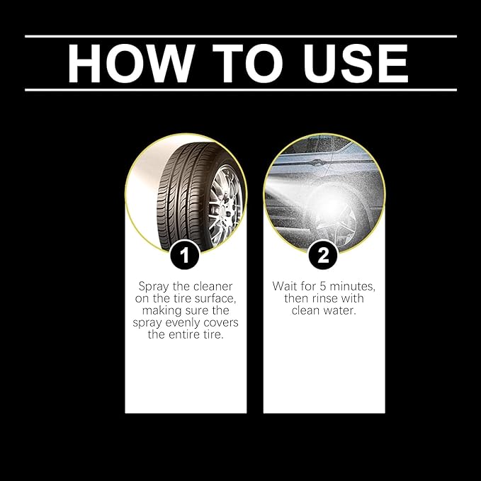 Powerful Wheel and Tire Cleaner Spray, Brake Bomber 3.0 Dust Remover Wheel Cleaner, Car Tire Shine Spray & Rim Cleaner, All Purpose Heavy Duty Cleaning for Painted Wheels Chrome (1PCS)