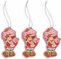 Strawberry Shortcake Air Freshener | Strawberry Scented Air Freshner Car | Strawberrys Shortcake Collectibles Gift | Scented Air Freshener | 3/Set | Officially Licensed