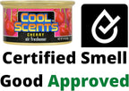 California Cool Scents Air Freshener Long-Lasting Fresh Aroma, Spill-Proof Organic Canister, .81 oz Each, Cherry, 4 Packs