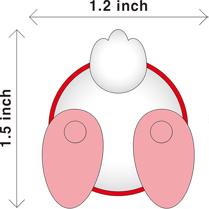 3D OM Air Freshener Duck(red) for Car or Indoor, Stylish Fun-3D Printing Plastic(eco PLA), Magnet and Clip - Solution is not included