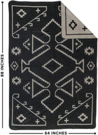 Arcturus Rainier Wool Blanket, Warm, Thick, Washable Wool Blanket for Home, Outdoors, Camping, Tailgates, Picnic, Hunting, Travel & Emergency Kits, Twin Size, 4.5 lb, Castle Rock