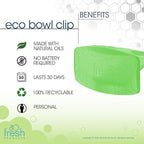 Fresh Products Eco Bowl Clip 2.0 Toilet Bowl Air Freshener, Herbal Mint Scent, 4 Clips