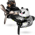 2 Pcs Car Air Freshener Cute Car Diffuser Cartoon Outlet Fan Air Diffuser for Car Vent Perfume Automotive Decoration(Panda, Bear)