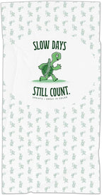 Sprints Athletic Running Towel, Full-Sized, Car Seat Cover - Moisture Wicking (Slow Days Still Count)