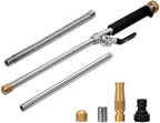 Hydro Jet High Pressure Power Washer-high pressure cleaning tool Extra Long Extendable Wand,Flexible Water Hose Universal Nozzle,Gutter Patio Car Pet Window Cleaning tool black