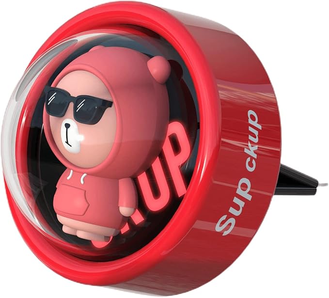 DAYUJIAN Cartoon Car Air Fresheners Astronaut Automotive Air Outlet Cute Car Diffuser Creative Glowable Car Perfume Decoration Aromatherapy Ornament Car Vent Accessories