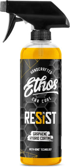 Ethos RESIST Graphene Spray Coating for Cars – Graphene Ceramic Coating Spray, Extreme Hydrophobic Protection, Gloss Enhancement, Water Spot Resistant Paint Sealant – 16oz