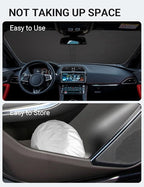 Proadsy 2026 Upgrade Front Windshield Sun Shade Foldable Sunshade Protector Custom Fit for Jaguar F-Pace 2016-2025 F Pace SUV Accessories