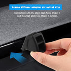 2pcs Air Freshener Adapter for 2025-2026Tesla New Model Y Juniper,2025Tesla Model 3 Air Vent Clip,Air Fresheners Vent Clips Adapter,Air Freshener Diffuser Holder(Air Fresheners NOT Included)