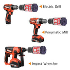 Stud Rust Removal Tool, Wheel Stud Cleaner Metal Rescue Hub Clean Tools Effective Mode Bolts Quick Driven for 1/2in Impact Wrenches Electric Drill Cleaning Portable Tool Screws Surfaces