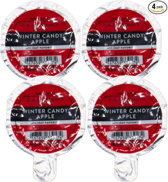 Bath & Body Works WINTER CANDY APPLE Car Fragrance Refill 0.2 fl oz - 4 pack