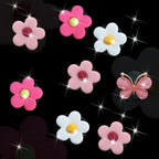 Cute Daisy Air Vent Clips 9 Pcs Flower Car Air Fresheners Vent Clips Charms Car Diffuser Vent Clip Car Decor Car Interior Decoration Cute Car Accessories for Women (White&Pink&Light Pink)