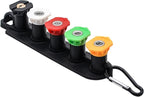 Pressure Washer Tips, Set of 5 Pressure Washer Nozzle Tips with Nozzle Holder, 1/4 Inch Quick Connect Power Washer Tips, 4000 PSI, Multiple Degrees Rinse Kit, Pressure Washer Accessories
