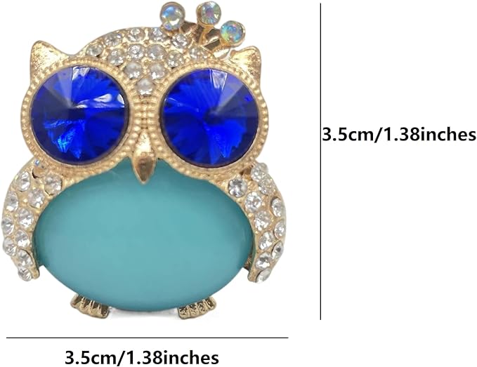 Blue Cartoon Owls 2pcs Car Air Freshener Vent Clips, Cute Car Decorations, Lavender Scent