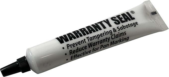 Sherco-Auto White Tamper Proof Cross Check Repair & Maintenance Warranty Seal 1.8 Oz Squeeze Tube Paint Marker - 1 Tube - Made in USA