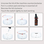 Rechargeable Car Air Freshener & Aromatherapy Diffuser with 1 Bottle Essential Oil, 2 Mode Adjustable, Long Lasting Car Diffuser Waterless for Vehicle, Home, Room