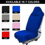 Waterproof Car Towel Seat Cover, Sweating Non-Slip Premium Towel Carseat Cover Protector, Universal Soft Machine Washable Car Truck SUV Front Seat Cover for Gym Workout Beach Hiking (Blue)
