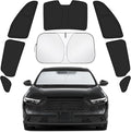 Car Window Shades for Honda Accord 2018-2025 Accessories - Full Set 8PCS Side Window Sunshades with Memory Frame & Blackout Fabric, Privacy UV Shield for Camping/Travel