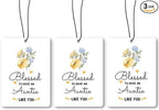 Auntie Aunt Gifts Car Air Freshener Hanging 3 Pack, Blessed to Have An Auntie Car Accessories Gifts for Aunt Christmas Women,Rustic Floral Scent Card Lavender for Closet Drawer Bathroom Decor