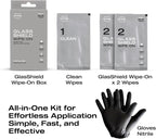 Nasiol GlasShield Wipe-On Nano Rain Repellent Wipe Kit, Ceramic Coating for Windshield, Quick & Easy Application, Easy to Clean, Car Rain-Repellant, Durable Lasts for 15,000 Miles