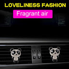Lovely Panda Pattern Car Perfume Clip - Car Air Vent Freshener Fragrance Perfume Clip Diffuser - Car Air Freshener Interior - Car Aromatherapy Diffuser Car Decoration