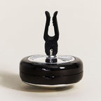 MAISON BERGER - Adjustable Refillable Car Air Freshener Vent Clip Diffuser Set - 1.75" Diameter x 1.25" Depth - Made in France (On/Off Flash - Gun Metal)