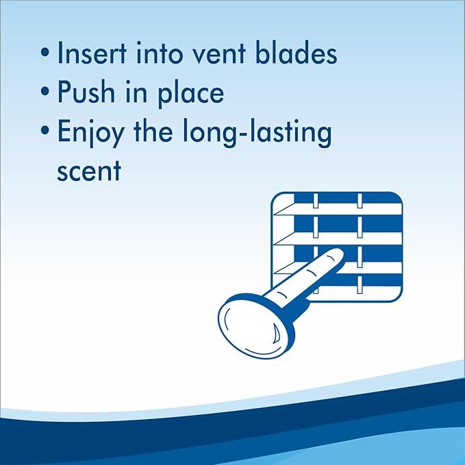 Refresh Your Car! Vent Air Freshener (Fresh Linen CS Scent, 4 Pack)