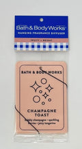 Bath and Body Works Hanging Fragrance Car Diffuser - Pack of 1 (Champagne Toast)