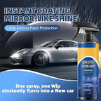 2026 New Car Coating Spray, Quick Effect Ceramic Wax Polish, All-in-One Waterless Wash & Scratch Repair Spray, Removes Oil Film, Enhances Gloss & Hydrophobic Protection