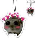 1PCS Car Air Fresheners,Cute Animal Hamster Car Air Fresheners for Cute Mirror Freshener Mirror Scented Hanging Cute Car Accessories Decor Interior Home,Hamster Gifts for Women Men Friends Wife