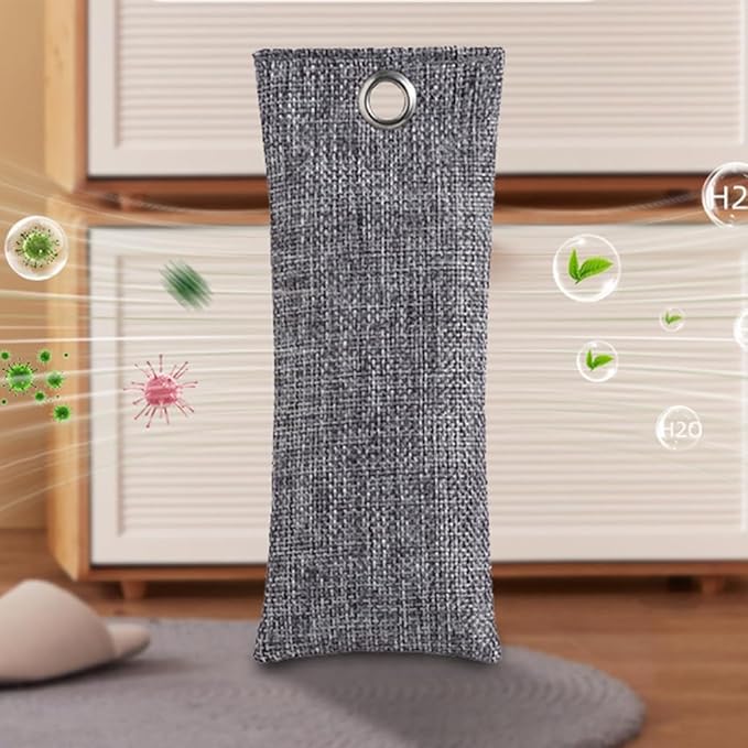 2Pieces Reusable Shoe Deodorant Bags Activateds Charcoal Odor Neutralizer for Daily Use