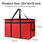 Bodaon Large 10-Pack Insulated Food Delivery Bag With Hard Bottom, XXXL Catering/Pizza Cooler Bags, Rideshare Delivery Bag, Thermal Cold/Hot Styrofoam Carrier for Travel/Shopping/Car