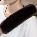 Soft & Cozy Australian Sheepskin Car Seat Belt Covers,2 Pack Fluffy Seatbelt Pads, Genunie Sheepskin Fur Shoulder Straps Cushions for Adults Kids Women and Men (Olive Brown)