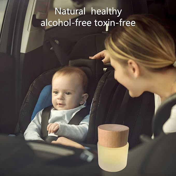 Car Air Freshener – Long-Lasting Diffuser for Cup Holder – 50ML (1.7 FL OZ) Car Scent Diffuser（Coffee）
