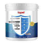 White Liquid Rubber RV Roof Coating - 92% UV Reflective Waterproof Sealant for Camper, Trailer & Metal Roof Repair - 3X Stronger Elastomeric Membrane - Stops Leaks on Concrete & Wood - 1 Quart