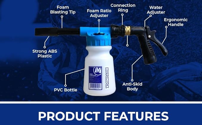 Hose foam Gun - Car Wash Foam Gun - Sprayer - Spray Gun Cleaner - Snow Foam Blaster