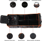 Large Trunk Organizer with Cooler, 3 Compartments SUV Cargo Organizer, Portable Trunk Organizer for suv,car,truck,rv,jeep(black)