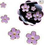 Cute Flowers Air Vent Clips Car Air Freshener,4pcs Purple Girly Daisy Flower Car Accessories for Women,Lavender Car Decorations Refillable Clips On Air Freshener