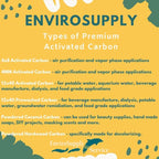 Premium 12x40 Coconut Shell Activated Carbon (Water Filtration, Aquarium Cleaning Charcoal) - Bulk 55 Pound Bag (2 ft³)
