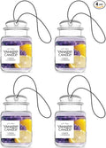 Yankee Candle Car Air Fresheners, Hanging Car Jar Ultimate, Neutralizes Odors Up To 30 Days, Lemon Lavender, 0.96 OZ (Pack of 4)