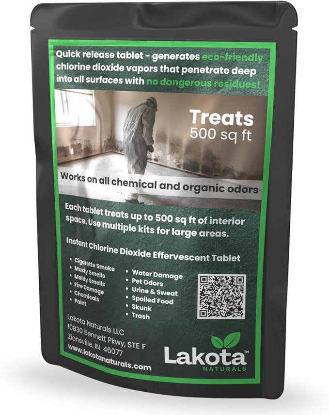 Chlorine Dioxide Heavy-Duty Fogger Deodorizing Kit, Professional Strength Odor Remover For Car, Home, RV, Room, Garage. Scent Bomb Air Freshener & Deodorizer. Easy to Use Kit Eliminates All Odors!