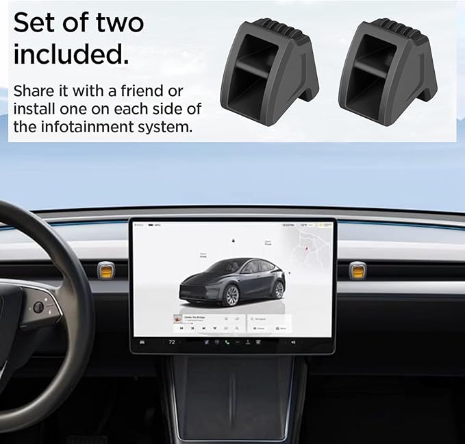Air Freshener Adapter Designed for Tesla Air vent, Model 3 and Y Accessories (Air Freshener NOT Included) - 2 Pack (2017-2023 Model 3&2020-2025 Model Y)